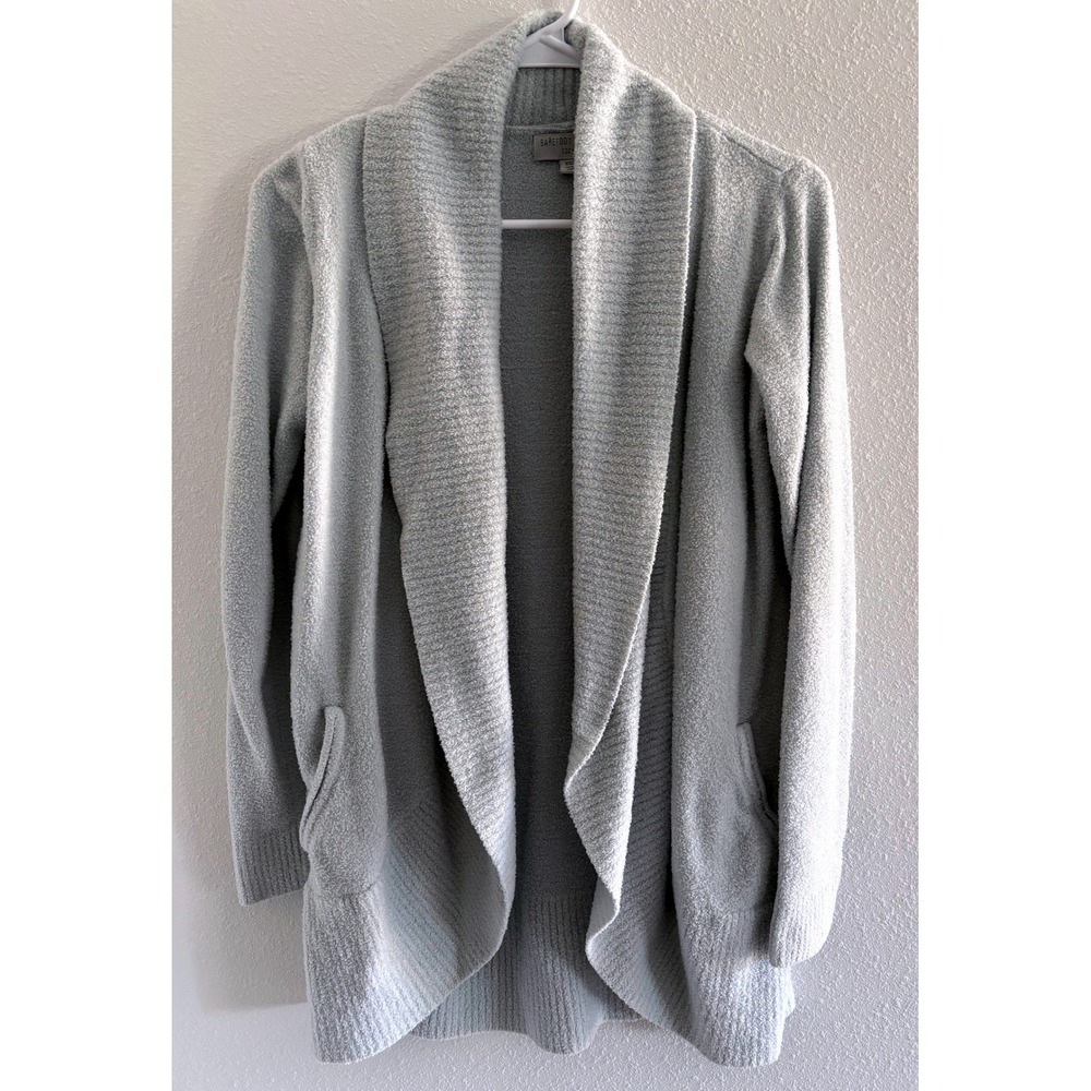 Barefoot Dreams Chic Lite Cardigan Womens XS/SM‎ Blue Cozy Preppy Comfort Luxury